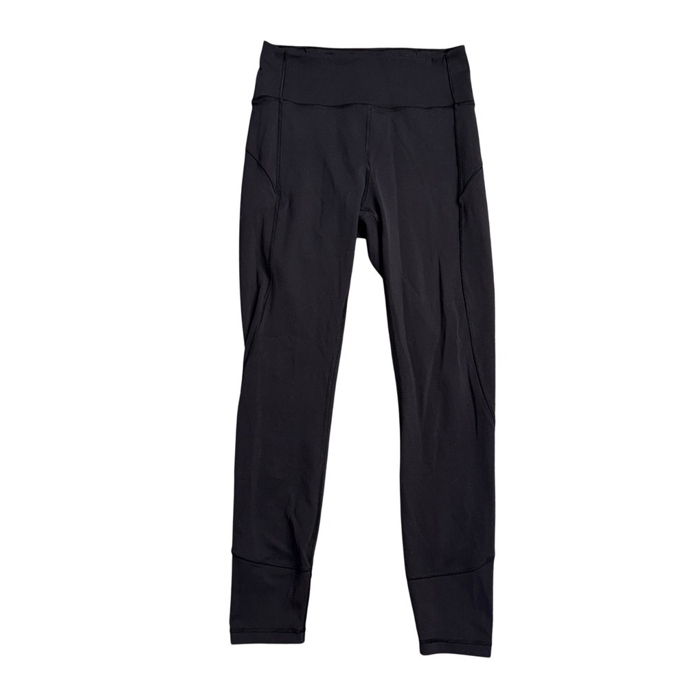 Lululemon All The Right Places Leggings Womens Black Excellent High‎ Rise Pocket